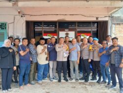 Kapolres AKBP Agus Arif Wijayanto Kunjungi Sekretariat PWI Bangka Selatan