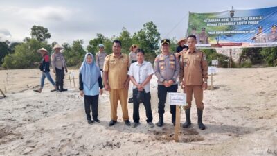 Pemdes Air Putih Antusias Ikut Kegiatan Penanaman Pohon Program Ketahanan Bumi Serumpun Sebalai