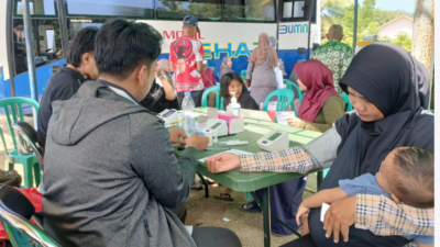 Hadir di Desa Belo Laut, Sebanyak 125 Warga Bisa Berobat Gratis di Mobil Sehat PT Timah