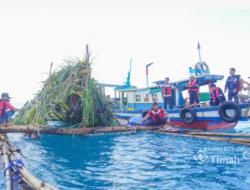 Bersama Kelompok Nelayan di Matras, PT Timah Kembali Tenggelamkan Rumpon