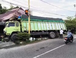 Truk Kembali Tabrak Rumah Warga di Jalan Imam Bonjol Mentok, Total Sudah 7 Kali