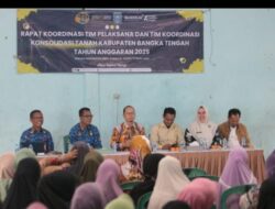 Pemkab Bangka Tengah Gelar Rakor Tim Pelaksana dan Tim Koordinasi Konsolidasi Tanah
