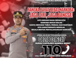 Kapolres Bangka Barat Ajak Masyarakat Perangi Narkoba