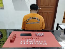 Lagi, Polisi Tangkap Pengedar Narkoba di Bangka Barat, Sita 23 Paket Sabu