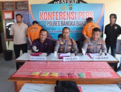 Tim Hantu Polres Bangka Barat Amankan 488 Paket Sabu Senilai Rp48 Juta