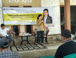 Sebarluaskan Perda Provinsi Babel di Toboali, Rina Tarol: Perda Pertanian Harus Dipahami