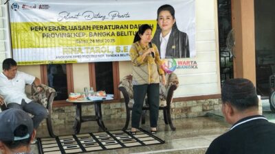 Sebarluaskan Perda Provinsi Babel di Toboali, Rina Tarol: Perda Pertanian Harus Dipahami