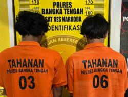 Bawa Puluhan Paket Sabu, Dua Pemuda Diringkus Satnarkoba Polres Bangka Tengah