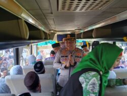 Kapolres Basel Tinjau Langsung Personel Pengamanan Keberangkatan Calon Jemaah Haji