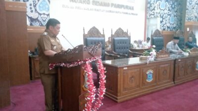 Pj Walikota Pangkalpinang Hadiri Rapat Paripurna Bahas Tiga Raperda Strategis