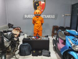 Beben Diringkus Tim Jatanras Polda Babel Usai Mencuri Dua TKP Di Kabupaten Bangka