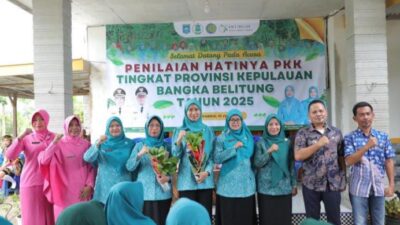 Tim PKK Provinsi Babel Nilai 5 Desa dan 1 Kecamatan di Bangka Tengah