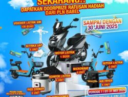 PLN Babel Gelar Live Sale Pasang Baru Spektakuler: Total Ratusan Hadiah, Cashback, dan Grand Prize Motor Listrik Menanti!