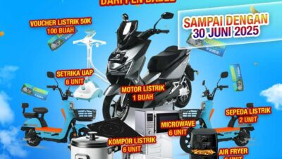 PLN Babel Gelar Live Sale Pasang Baru Spektakuler: Total Ratusan Hadiah, Cashback, dan Grand Prize Motor Listrik Menanti!
