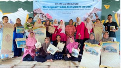 PT Timah Gelar Pelatihan Decoupage bagi Masyarakat Adat Mapur, Dorong Pengembangan Kerajinan Lokal dan Ekonomi Kreatif