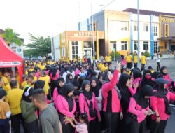 Sambut Hari Bhayangkara Polri ke-79, Polresta Pangkalpinang Gelar Jalan Sehat dan Senam Bersama