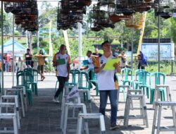 Sambut Hari Bhayangkara Ke 79, Ratusan Kicau Mania Ikuti Lomba Burung Kicau Di Polda Babel