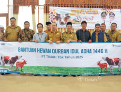 Konsisten Berbagi Hewan Kurban untuk Masyarakat, Bupati Bangka Tengah Apresiasi PT Timah