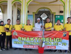 Sambut HUT ke-79 Bhayangkara, Polres Basel Gelar Bakti Religi di 11 Tempat Ibadah