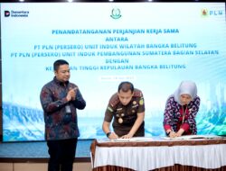 GM PLN Babel dan Kepala Kejati Babel Teken Perjanjian Kerja Sama, Perkuat Aspek Hukum Pembangunan Infrasturktur Ketenagalistrikan di Bangka Belitung