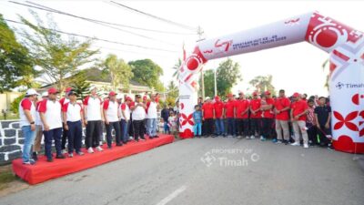 Semarakan HUT Ke – 49 PT Timah, Ribuan Masyarakat Karimun Ikuti Pekan Sehat ‘Untuk Merah Putih’