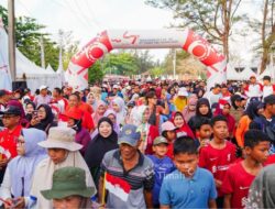 Semarak Pekan Sehat HUT ke-49 PT Timah di Belitung Timur, Ribuan Warga Ramaikan Jalan Sehat Untuk Merah Putih