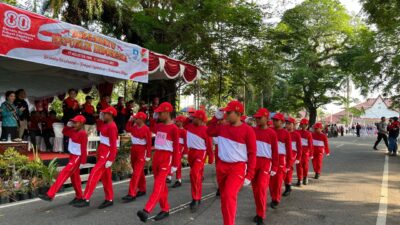 90 Regu di Bangka Barat Ikuti Lomba Gerak Jalan