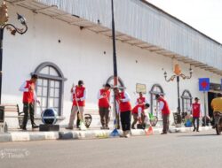 Gotong Royong untuk Merah Putih, PT Timah Gelar Aksi Bersih-Bersih Kota Bersama Forkopimda Bangka Selatan dan Masyarakat