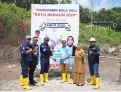 PT Timah Dukung Turnamen Voli Batu Bedaun Cup, Dorong Semangat Olahraga Masyarakat