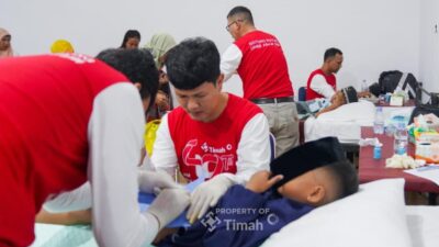 HUT ke-49 PT Timah: Ratusan Warga Bangka Ikuti Pelayanan Kesehatan Gratis dan Khitanan Massal