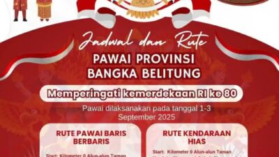 Kegiatan Pawai HUT RI ke 80 di Pangkalpinang Akan Digelar Tanggal 1 Hingga 3 September 2025