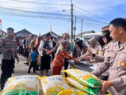 Polda Babel Hadirkan Gerakan Pangan Murah Di Kelurahan Dul, 2 Ton Beras Ludes Terjual Diserbu Warga
