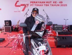 Rela Kehilangan Sepatu, Dipa Putri Bawa Pulang Hadiah Motor di Pekan Sehat HUT ke-49 PT Timah di Belinyu