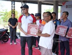 Dukung Sektor Pertanian di Belitung Timur, PT Timah Serahkan Bantuan untuk Kelompok Tani Bina Tani