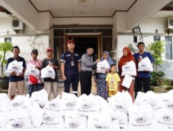 PT Timah Bantu Atasi Stunting di Bangka Selatan Lewat Bantuan Paket Sembako