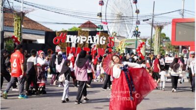 Antusias Banget, Warga Bangka Selatan Unjuk Kostum Unik di Pekan Sehat HUT ke-49 PT Timah