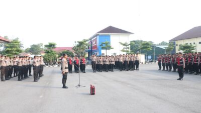 Dit Samapta Polda Babel Kerahkan Ratusan Personel BKO, Amankan Pilkada Ulang Di Pangkalpinang dan Bangka