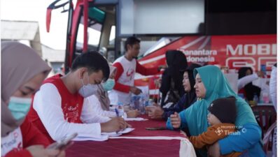 Bulan Bakti HUT ke-49 PT Timah, Ratusan Warga Opas Indah Nikmati Pelayanan Kesehatan Gratis di Mobil Sehat