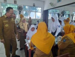 ‎Dinas Kesehatan Bangka Tengah Gelar Cek Kesehatan Gratis di SMP Negeri 1 Koba
