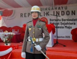 Upacara HUT ke-80 RI di Bangka Tengah, Iptu Lilis Dipercaya Jadi Komandan Upacara