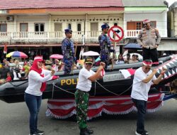 Jadi Momen Keakraban, Kapolres Basel Jadi Korban Prank Bupati dan Dandim 0432 di Karnaval HUT ke-80 RI