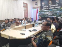 ‎BPN dan Pemkab Bangka Tengah Rapat Konsolidasi Tanah Dua Desa Tahun 2025