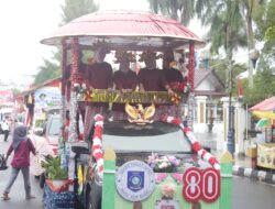 Meriahkan Karnaval Kendaraan Hias, Sekretariat DPRD Babel Angkat Tudung Saji Sebagai Simbol Budaya Bangka