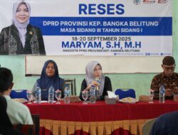 Anggota DPRD Babel Maryam Dorong Perbaikan Fasilitas Sekolah dan Tambatan Nelayan di Mendo Barat