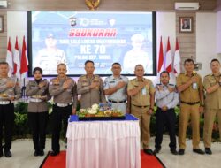 Ditlantas Polda Babel Gelar Syukuran Hari Lalu Lintas Bhayangkara Ke 70 Secara Sederhana