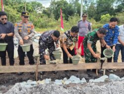 Kodim 0432/Basel Dukung Pengembangan Koperasi Merah Putih, Peletakan Batu Pertama Dimulai di 2 Desa
