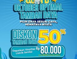 Promo Spesial Hari Listrik Nasional ke-80, Tambah Daya Listrik Diskon 50%