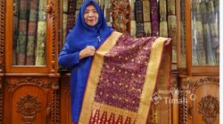 Tak Sekadar Tenunan, Maslina Yazid dan PT TIMAH Rajut Asa Lestarikan Cual Bangka