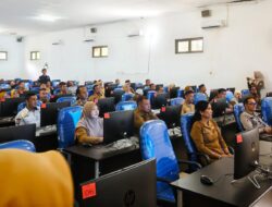 280 Pejabat Struktural Pemkab Bangka Selatan Ikuti Pelaksanaan Pro ASN Secara CAT