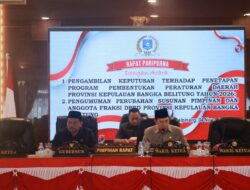 DPRD Bangka Belitung Sahkan Perubahan Susunan Pimpinan Fraksi